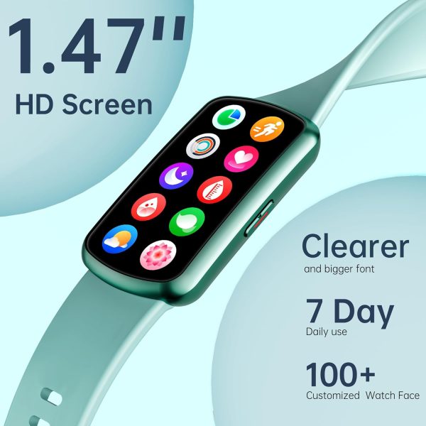 Health Fitness Tracker with 24/7 Heart Rate and Blood Pressure, Smart Watch with Blood Oxygen Monitor, 120+ Sport Mode, Sleep Tracking Waterproof Activity Tracker for Women Men - Image 2