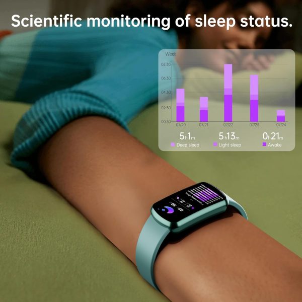 Health Fitness Tracker with 24/7 Heart Rate and Blood Pressure, Smart Watch with Blood Oxygen Monitor, 120+ Sport Mode, Sleep Tracking Waterproof Activity Tracker for Women Men - Image 5