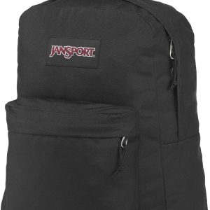 JanSport SuperBreak Plus Backpack with Padded 15-inch Laptop Sleeve and Integrated Bottle Pocket - Spacious and Durable Daypack for Work and Travel - Black